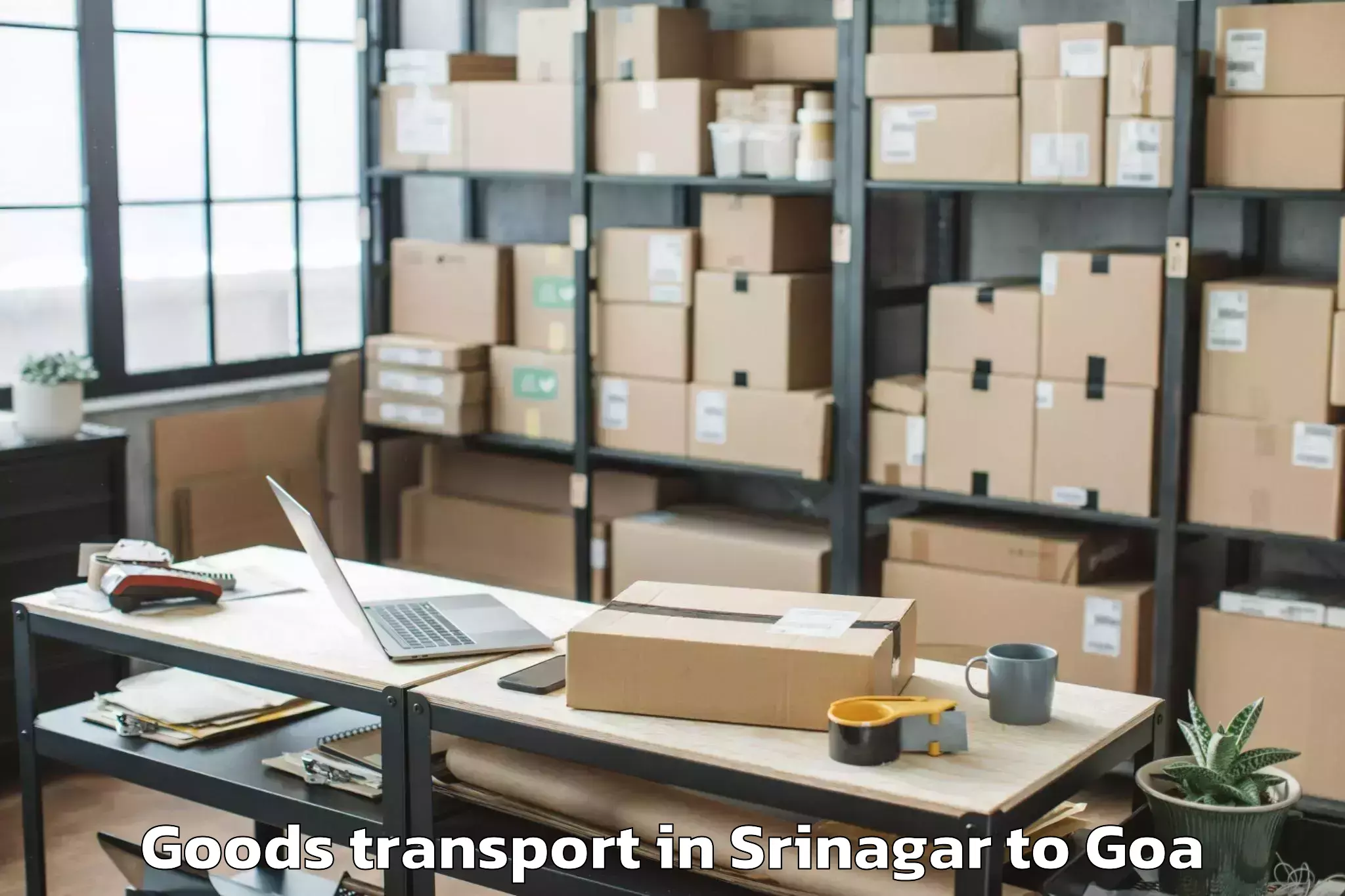 Comprehensive Srinagar to Goa Goods Transport